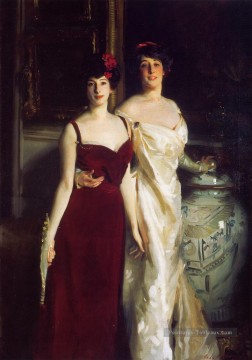 Ena et Betty Filles d’Asher et Mme Wertheimer portrait John Singer Sargent Peinture à l'huile